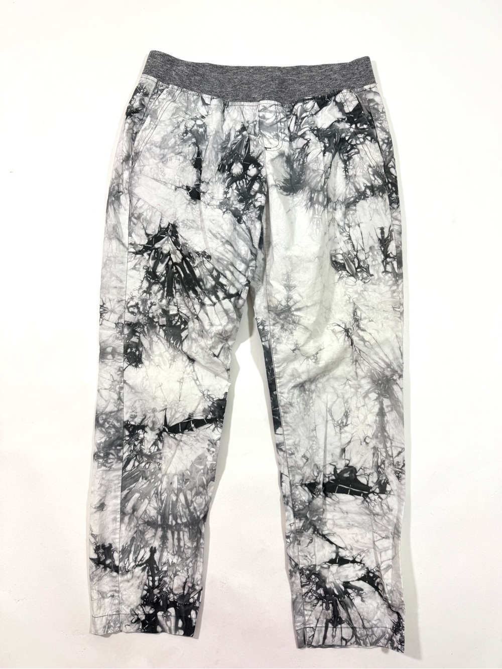 Cabi 5075 Grey Marble Tie Dye Cotton Poplin Pants